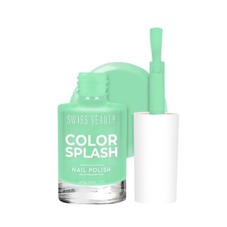 Swiss Beauty Color Splash Nail Polish with Glossy Gel Finish | Non-Chipping, Quick drying, Long-Lasting Nail paint | Shade- 14, 15ml