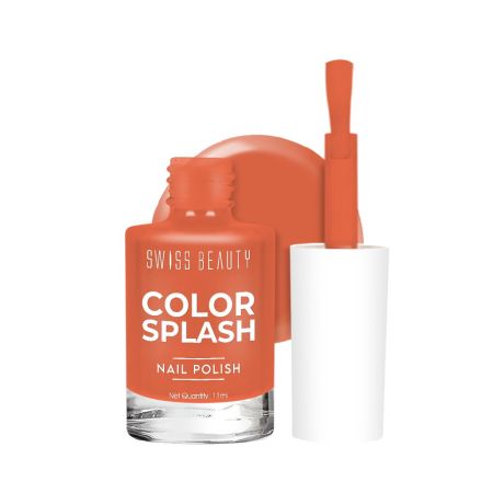 Swiss Beauty Color Splash Nail Polish with Glossy Gel Finish | Non-Chipping, Quick drying, Long-Lasting Nail paint | Shade- 46, 15ml
