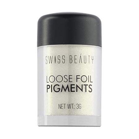 SWISS BEAUTY Shimmery Loose Foil Pigments Powder Eyeshadow, Eye Makeup, Shade-11, 3G, Green