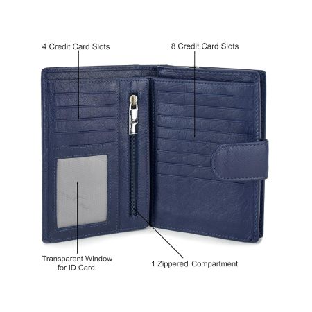 URBAN FOREST Skylar Black and Red Leather Wallets & Keyring Combo for Men & Women