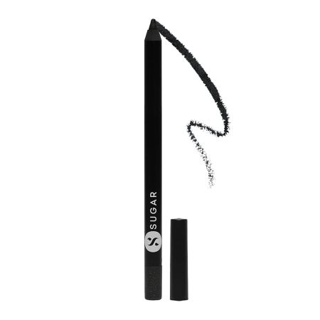 SUGAR Cosmetics Stroke Of Genius Heavy-Duty Kohl with Sharpner | Long Lasting, Smudge Proof & Waterproof Kajal Pencil | Matte Finish - 05 Black Magic