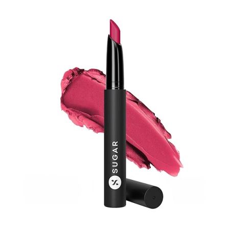 SUGAR Cosmetics Matte Attack Lipstick for Women | Transferproof & Smudgeproof | Lasts upto 12hrs | Enriched With Jojoba Oil | 2gm - Bold Play