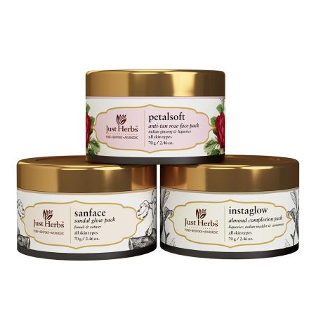 Just Herbs Ayurvedic Face Pack Trio