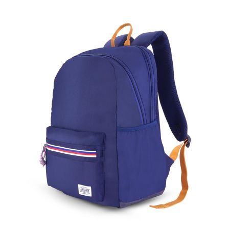 American Tourister Carter, 28L Volume College and Office Laptop Backpack with Front Organizer and Spacious Interiors for Men & Women - Naval