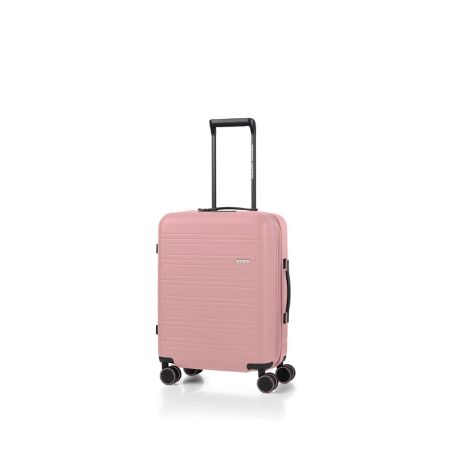 American Tourister Novastream 55 cms Small Hardside Polycarbonate Cabin Suitcase with TSA Lock and USB Port - Vintage Pink