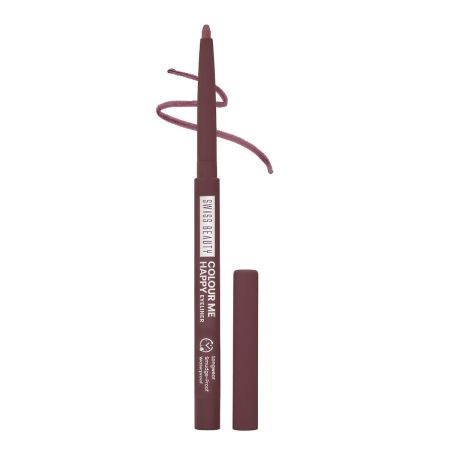 SWISS BEAUTY Color Me Happy Matte Pencil Eyeliner Sb-950-12 1.0 Nos Box, Wine