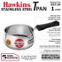 Hawkins 1 Litre Tpan, Stainless Steel Tea Pan, Induction Sauce Pan, Chai Pan, Small Pan, Silver (SST10)