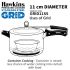 Hawkins 11 cm Pressure Cooker Stainless Steel Grid for Steaming Food and Container Cooking, Silver (GRID11SS)