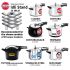 Hawkins Stainless Steel 5Ltr Pressure Cooker, Cooker, Induction Cooker (Hss50) - Inner Lid Idli Stand - 12 Mini Idlis, (For 3Ltr), Idli Stand - 12 Idlis, (For 5Ltr), 5 Liter
