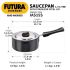 Hawkins Futura 1.5 Litre Saucepan, Hard Anodised Sauce Pan with Stainless Steel Lid, Induction Saucepan, Small Sauce Pan, Black (IAS15S)