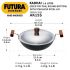Hawkins Futura 1.5 Litre Deep Fry Pan, Hard Anodised Kadai with Stainless Steel Lid, Round Bottom Kadhai, Small Kadai, Black (AK15S)