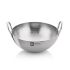 BERGNER BE Essentials 16 cm Hammered Kadai, 990ml Kadhai Without Lid, Thickness 2.2 mm, Food Safe, Sturdy and Durable, Gas Stove Ready, Dishwasher Safe, 5-Year Warranty by Bergner, Silver