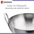 BERGNER BE Essentials 16 cm Hammered Kadai, 990ml Kadhai Without Lid, Thickness 2.2 mm, Food Safe, Sturdy and Durable, Gas Stove Ready, Dishwasher Safe, 5-Year Warranty by Bergner, Silver