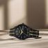Titan Regalia Opulent Quartz Analog with Day and Date Black Dial Two Toned Stainless Steel Strap Watch for Men-1805KM10