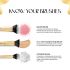 MARS Artist's Arsenal Makeup Brush Set for Professional Makeup | Eyeshadow Blending Brushes (3pcs) | Foundation, Blush, Powder and Foundation Brush (1pcs each)