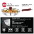 Hawkins 20 cm Frying Pan, Triply Stainless Steel Fry Pan with Glass Lid, Induction Frying Pan, Small Frying Pan, Silver (SSF20G)