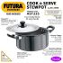 Hawkins Futura 2.25 Litre Cook n Serve Stewpot, Hard Anodised Sauce Pan with Stainless Steel Lid, Cooking Pot with Two Handles, Black (AST225)