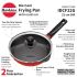 Hawkins 22 cm Frying Pan, Die Cast Non Stick Fry Pan, Ceramic Coated Pan, Induction Frying Pan, Small Frying Pan, Red (IDCF22)