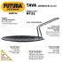 Hawkins Futura 22 cm Tava, Non Stick Tawa with Stainless Steel Handle, Black (NT22)