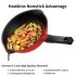 Hawkins 22 cm Frying Pan, Die Cast Non Stick Fry Pan, Ceramic Coated Pan, Induction Frying Pan, Small Frying Pan, Red (IDCF22)
