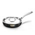 Hawkins Futura Pro 22 cm Frying Pan, Nonstick Fry Pan with Stainless Steel Handle and Stainless Steel Lid, Black (PNF22S)
