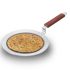 Hawkins 24 cm Paratha Tava, Triply Stainless Steel Shielded Nonstick Tawa with Rosewood Handle, Honeycomb Non Stick Induction Tawa, Silver (NSPT24)