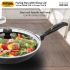Hawkins Futura 24 cm Frying Pan, Nonstick Fry Pan with Glass Lid, Induction Non Stick Pan, Black (INF24G)