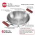 Hawkins 2.5 Litre Deep Fry Pan, Triply Stainless Steel Kadai, Flat Bottom Induction Kadhai, Silver (SSD25)