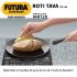 Hawkins Futura 28 cm Roti Tava, Hard Anodised Tawa, Induction Tawa, Black (IART28)