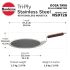 Hawkins 28 cm Dosa Tava, Triply Stainless Steel Shielded Nonstick Tawa with Rosewood Handle, Honeycomb Non Stick Induction Tawa, Silver (NSDT28)
