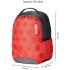 American Tourister Bounce 28 Ltrs Medium Size Polyester Printed Causal Standard Backpack - Red