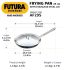 Hawkins Futura 29 cm Frying Pan, Hard Anodised Fry Pan with Stainless Steel Handle and Stainless Steel Lid, Big Frying Pan, Black (AF29S)