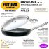 Hawkins Futura 29 cm Frying Pan, Hard Anodised Fry Pan with Stainless Steel Handle and Stainless Steel Lid, Big Frying Pan, Black (AF29S)
