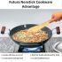 Hawkins Futura 3.5 Litre Deep Kadhai, Non Stick Kadai with Stainless Steel Lid, Flat Bottom Induction Kadhai, Black (INK35S)