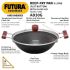 Hawkins Futura 3 Litre Deep Fry Pan, Hard Anodised Kadai with Glass Lid, Flat Bottom Kadhai, Black (AD30G)