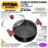 Hawkins Futura 3 Litre Cook N Serve Handi, Hard Anodised Biryani Handi With Glass Lid Non-Stick Saucepan, Sauce Pan, Black (Ach30G)