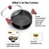 Hawkins Futura 3 Litre Cook N Serve Handi, Hard Anodised Biryani Handi With Glass Lid Non-Stick Saucepan, Sauce Pan, Black (Ach30G)