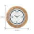 Titan Wooden Brown Wall Clock with Glass Dial - 31.8 cm x 31.8 cm (Medium)