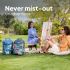 American Tourister Mist (Style 4), 31L Volume Backpack with an Add-on Rain Cover & Front Organizer, for Men & Women - BLUE/MINT