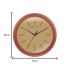 Titan Classic Brown Colour Wall Clock with Silent Sweep 34 x 34 cm (Medium)