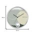 Titan Contemporary Round Pendulum Clock with a Metallic Finish and Silent Sweep - 35 cm x 35 cm (Medium)