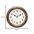 Titan Classic Wooden Wall Clock with Flame Treated case Silent Sweep Technology - 35.5 cm x 35.5 cm (Medium)
