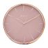 Titan Plastic Contemporary Rustic Pink Wall Clock in A Glossy Finish with A Textured Dial 32.5 X 32.5 Cm (Medium), Analog