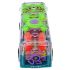 Cable World Transparent 3D Bus Toy 360 Degree Rotation, Gear Simulation Mechanical Bus Sound and Light Toy for 2-5 Years Boys and Girls