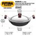 Hawkins Futura 4 Litre Deep Fry Pan, Hard Anodised Kadai with Stainless Steel Lid, Round Bottom Kadhai, Big Kadai, Black (AK40S)