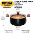 Hawkins Futura 4 Litre Cook n Serve Handi, Hard Anodised Biryani Handi with Glass Lid, Saucepan, Sauce Pan, Black (ACH40G)
