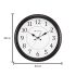 Titan Plastic Classic Brown Analog Wall Clock with Silent Sweep Technology, 42.0 X42.0 Cm (Large)