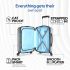 American Tourister Polycarbonate (PC) Ivy Nxt 79Cm Large Hardside 4 Spinner Wheel Check-in Suitcase with Multi-Stage Telescopic Trolley and Mounted Tsa Lock for Women&Men - Silver