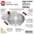 Hawkins 5 Litre Deep Kadhai, Triply Stainless Steel Kadai with Glass Lid, Flat Bottom Induction Deep Kadhai, Big Kadai, Silver (SSK50G)