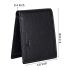 URBAN FOREST Stan Black Minimalist Leather Wallet for Men